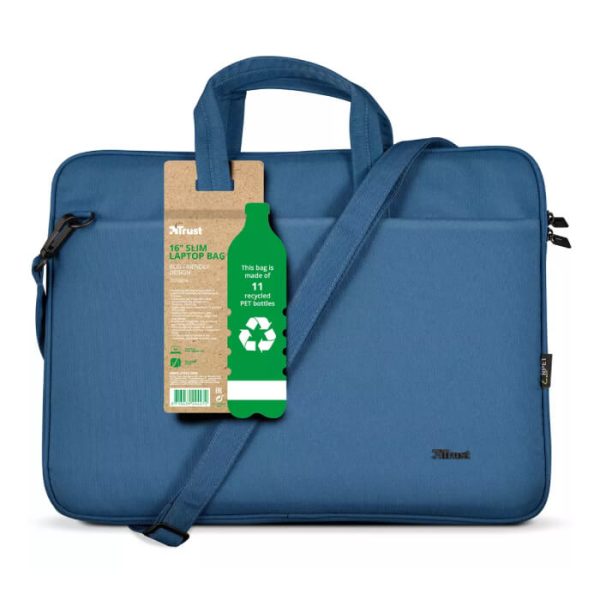 Bologna laptopväska 16"ECO Friendly blå, miljöväligt val