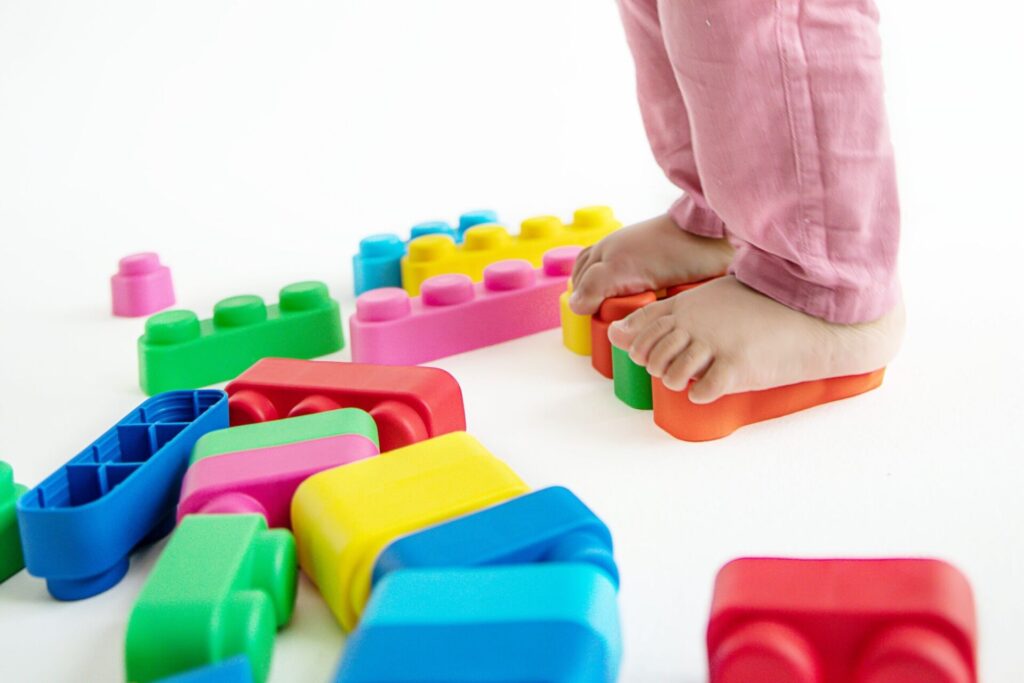 soft blocks set with wheels 33 pcs